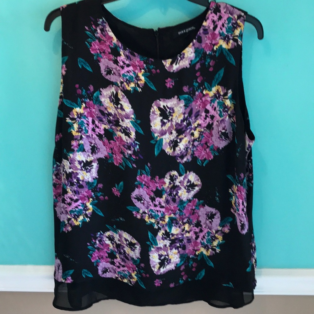 Sleeveless 100% polyester sleeveless blouse, XL